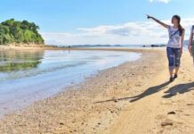 ทะเลแหวก “ถนนคุโรชิมะวีนัส” ที่เซโตะอุจิ ทะเลในของจังหวัดโอคายาม่า