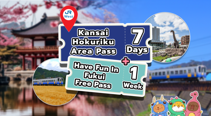 Kansai Hokuriku Area Pass 7 days + Have Fun in Fukui Pass