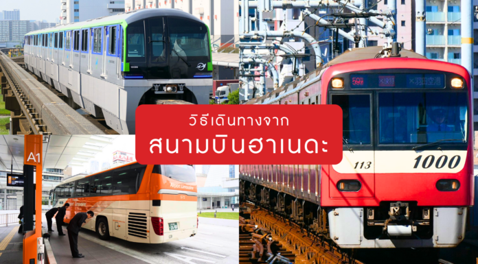 วิธีการเดินทางจากสนามบินโตเกียว-ฮาเนดะ (Haneda Airport)