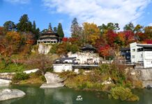 ใบไม้เปลี่ยนสีวัด Enzou-ji