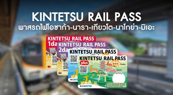 Kintetsu Rail Pass พาสรถไฟโอซาก้า-นารา-เกียวโต-นาโกย่า-มิเอะ