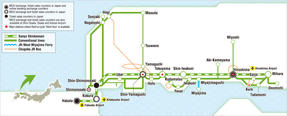 hiroshima yamaguchi map