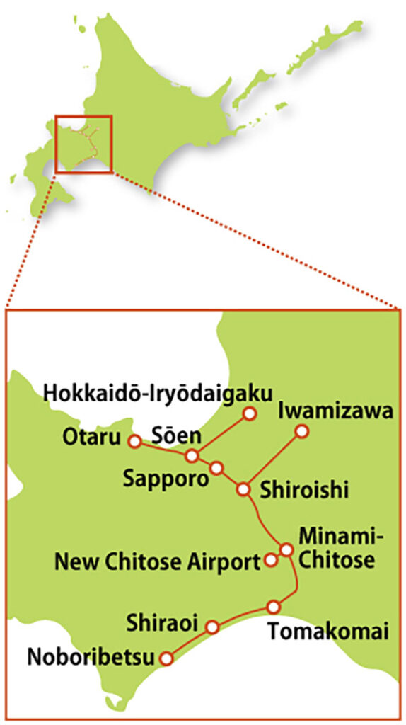 Sapporo Noboribetsu Map 1