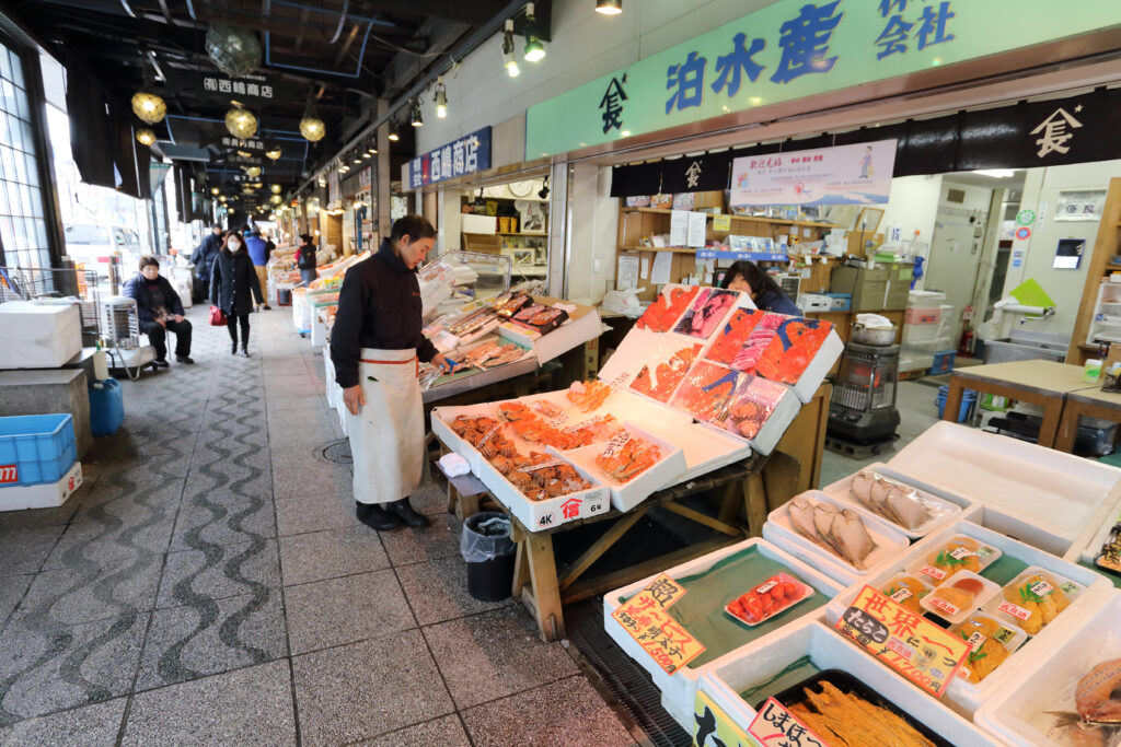 Nijo fish market is one of the biggest fish market in sapporo.