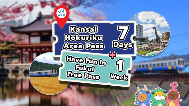 Kansai Hokuriku Area Pass 7 days + Have Fun in Fukui Pass