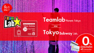 Teamlab Planet Tokyo Tokyo Subway Ticket 24 hours 1