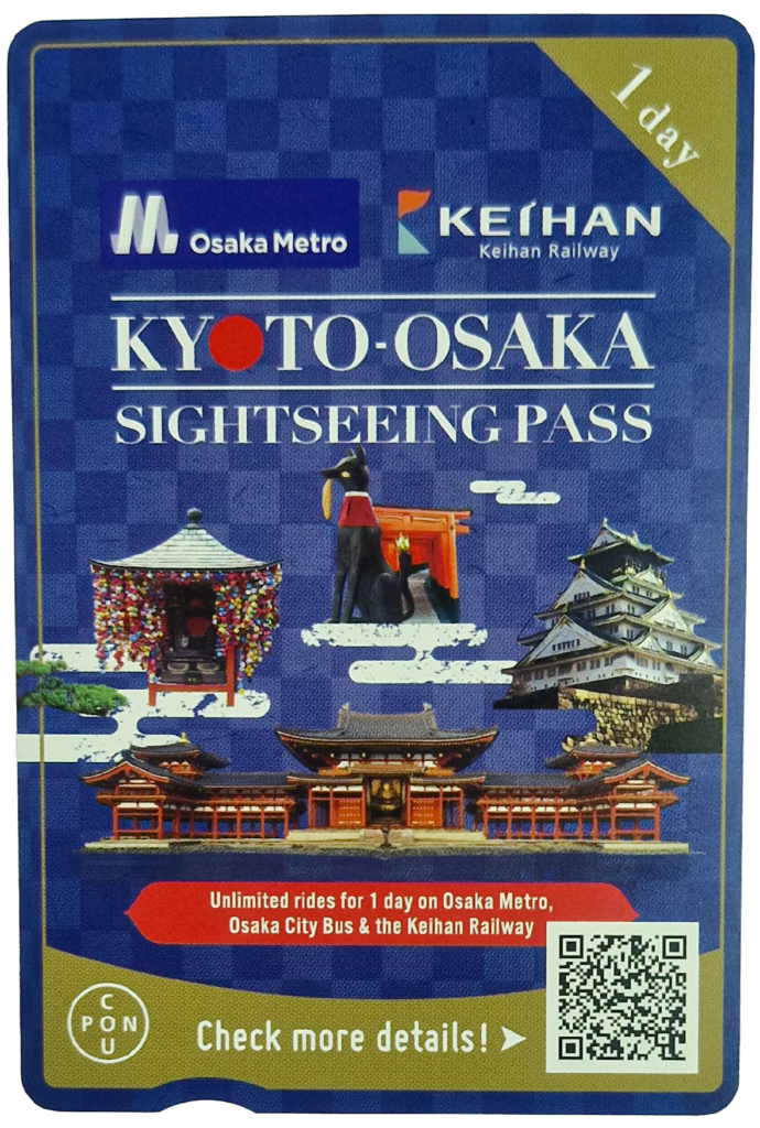 4. Kyoto Osaka Sightseeing Pass 1 day Osaka Metro