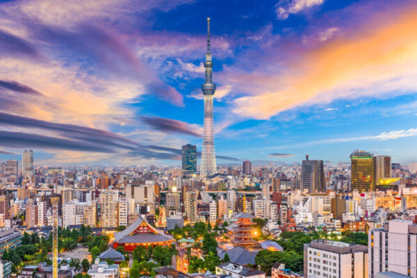 Japan skyline in the Asakusa 1024x683 1