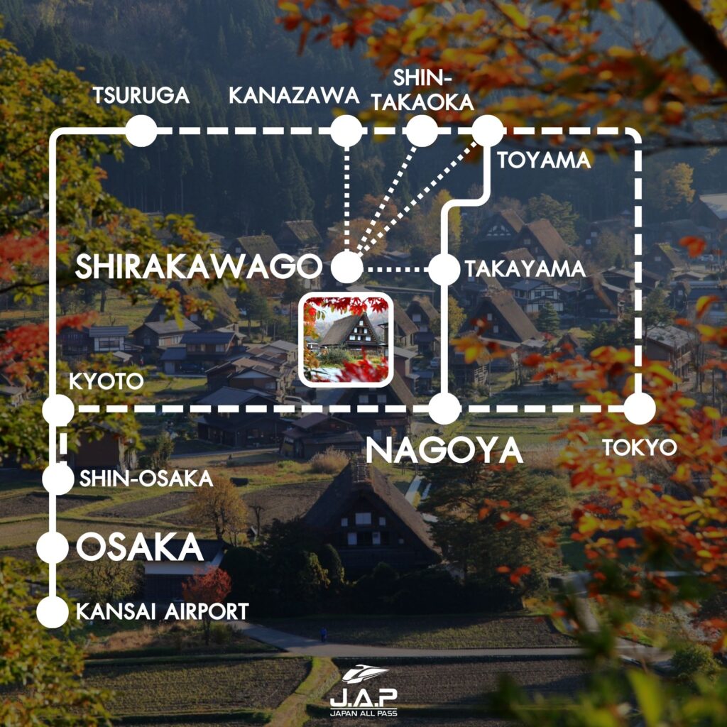 Shirakawago travel map